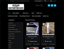 Tablet Screenshot of outlawcustomdesigns.com